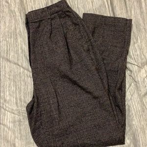 Vintage high waisted plaid pants
